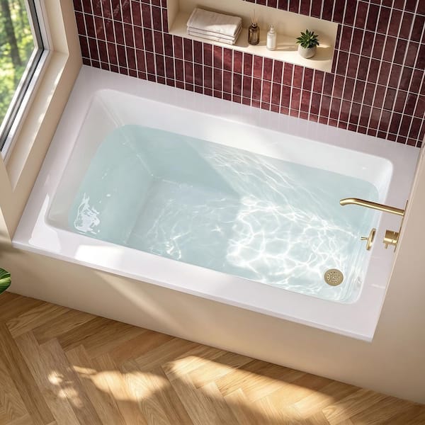 Getpro PureDrop 54 in. x 32 in. Acrylic Rectangular Drop-in