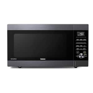 24.75 in. W 2.2 cu. ft. 1250-Watt Countertop Express Wave Microwave in Black Stainless Steel with Sensor Cooking Tech