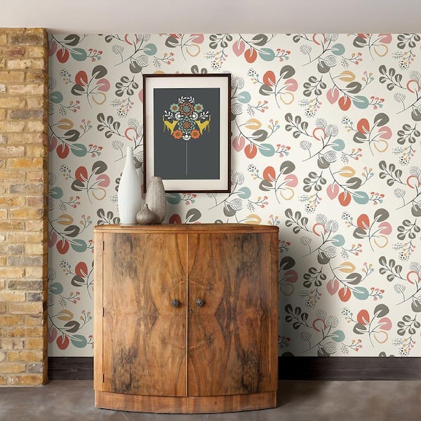 Jona Multicolor Trail Paper Strippable Wallpaper (Covers 56.4 sq. ft.)