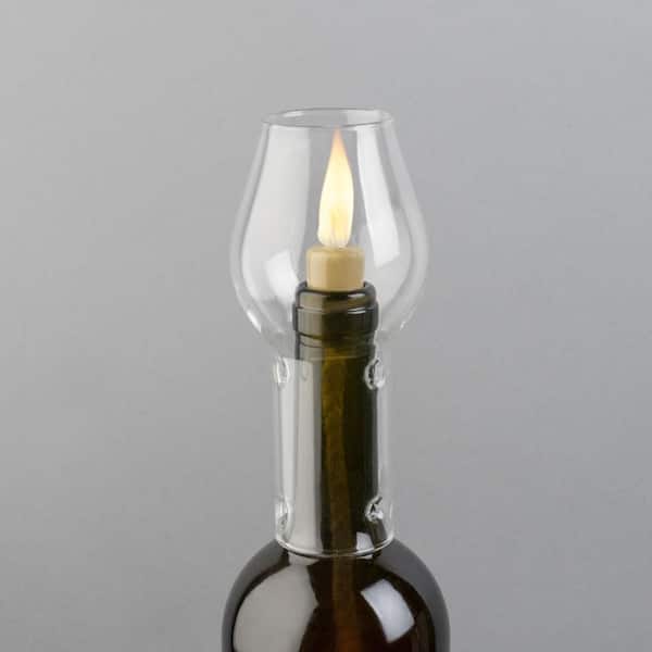 Winelight Flame Protectors by Vintage Concepts 3 Styles Fit Most Wine Bottles 