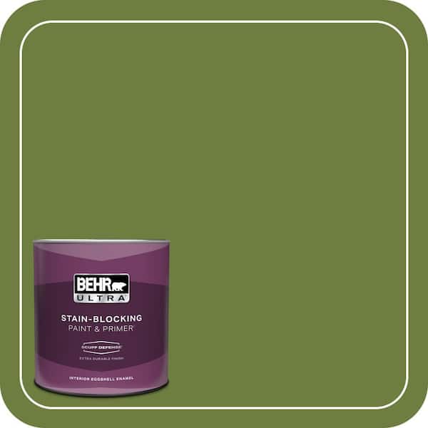 BEHR ULTRA 1 qt. #410D-6 Moss Landing Extra Durable Eggshell Enamel Interior Paint & Primer