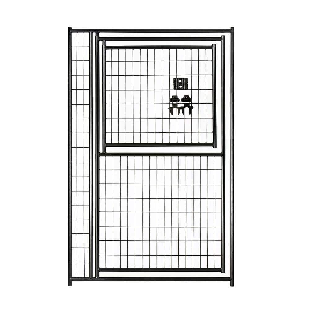 Lucky Dog 6 ft. H x 4 ft. W Black Welded Wire Gate Gate in Gate CL 28462 The Home Depot