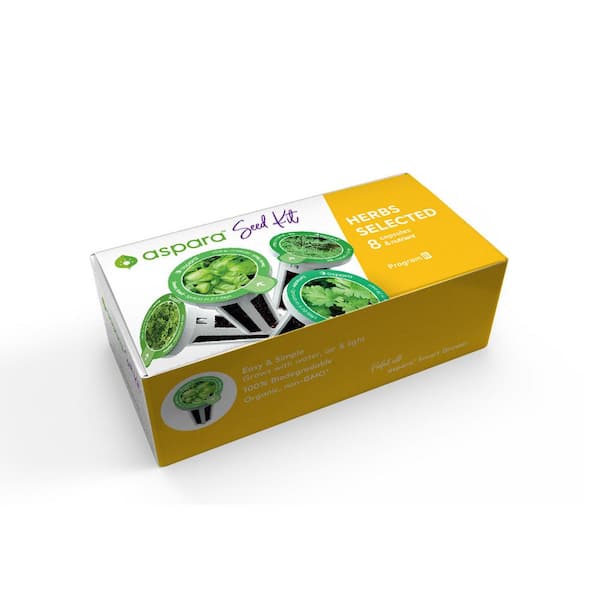 aspara Organic Herb Selected 8 Capsule Seed Kit