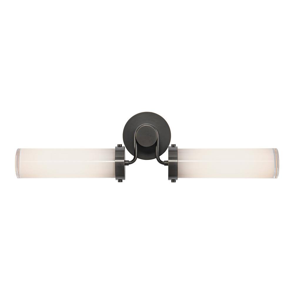 Urban Bronze 23" Dual Opal Glass Vanity Light