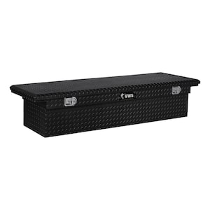 Gloss Black Aluminum 72 in. Truck Tool Box with Low Profile (Heavy Packaging)