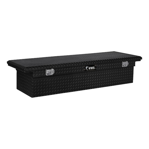 UWS Gloss Black Aluminum 72 in. Truck Tool Box with Low Profile (Heavy Packaging)