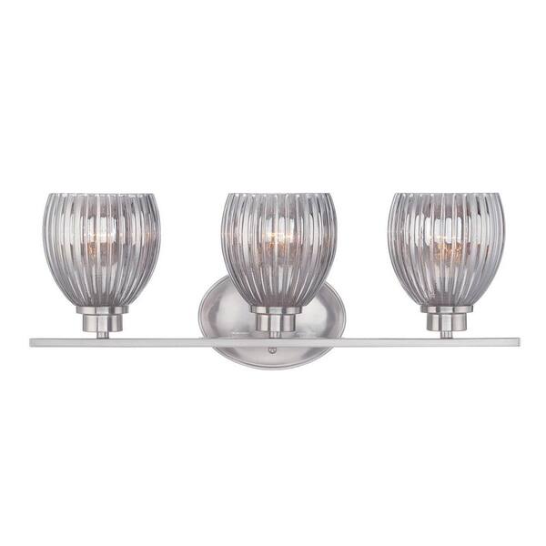 Designers Fountain Sonata 3-Light Satin Platinum Bath Bar Light