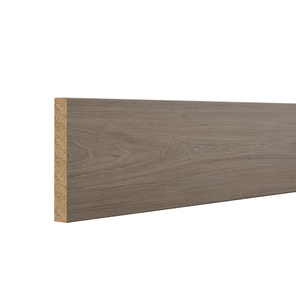 Hampton Bay Designer Series 4.5x96x0.625 in. Base Board Molding in Driftwood