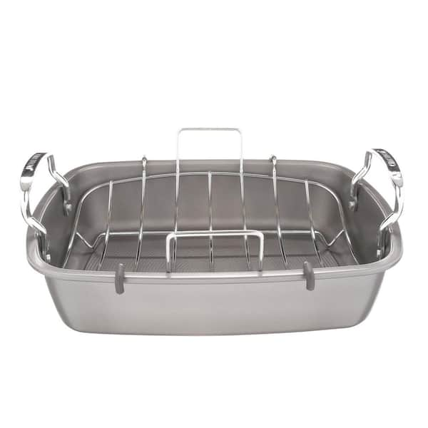 Circulon 17 x 13 Inch Nonstick Bakeware Roaster with U-Rack