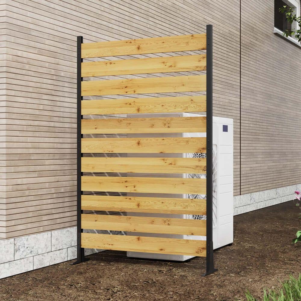 72 in. Wood Garden Fence for Pool Equipment & Trash Can Enclosures
