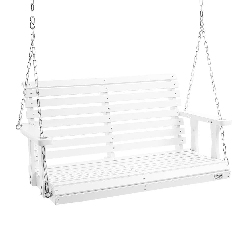 VEVOR Wooden Porch Swing 4 ft. Patio bench swing for Courtyard and Garden Upgraded 880 lbs. Strong Load Capacity. Heavy Duty