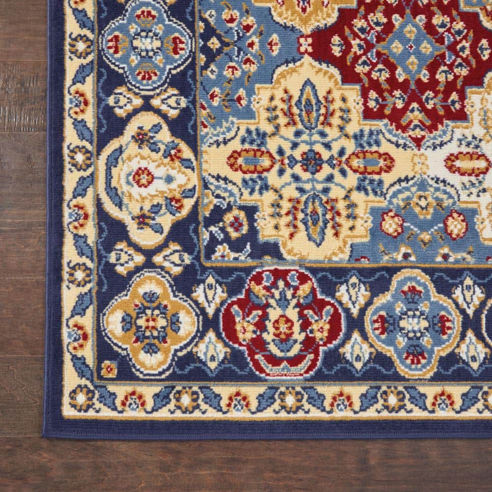 Grafix Traditional Persian Multicolor Synthetic Area Rug 3' x 5'