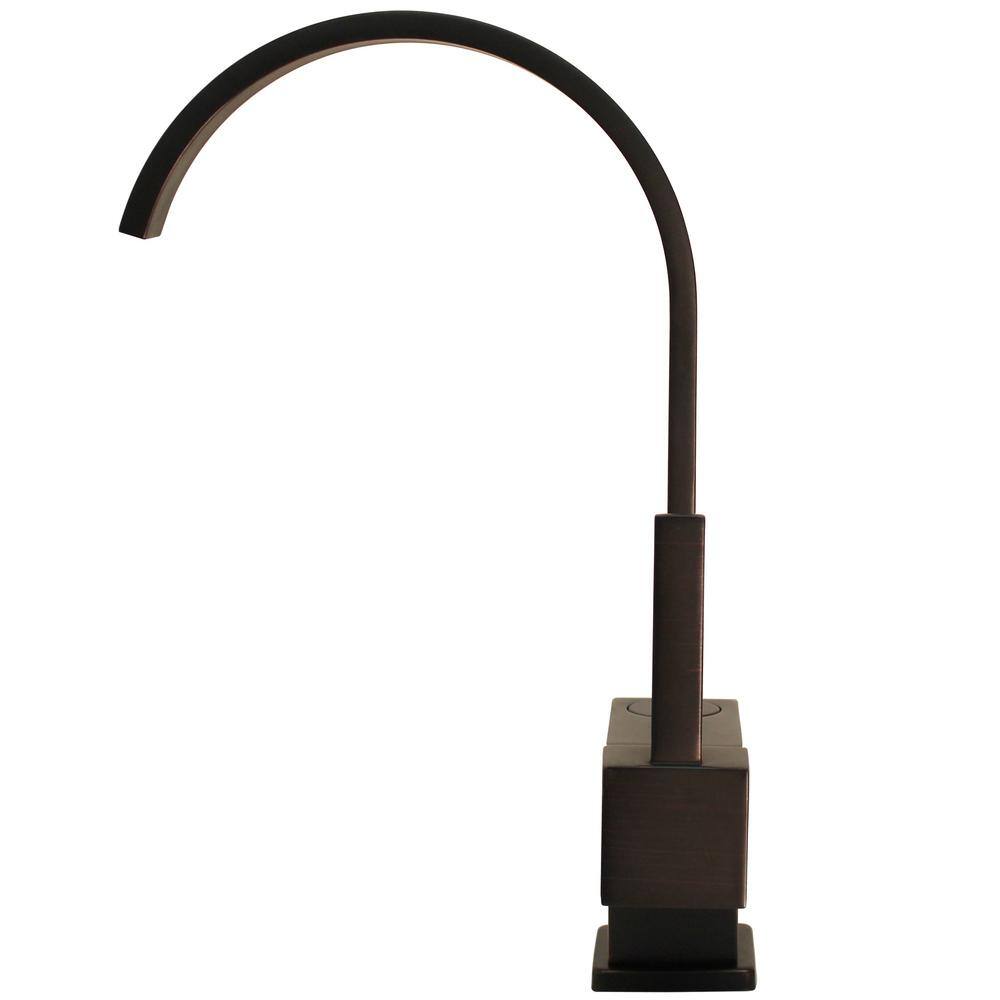 Oil Rubbed Bronze Single-Hole Bathroom Faucet with Lever Handle