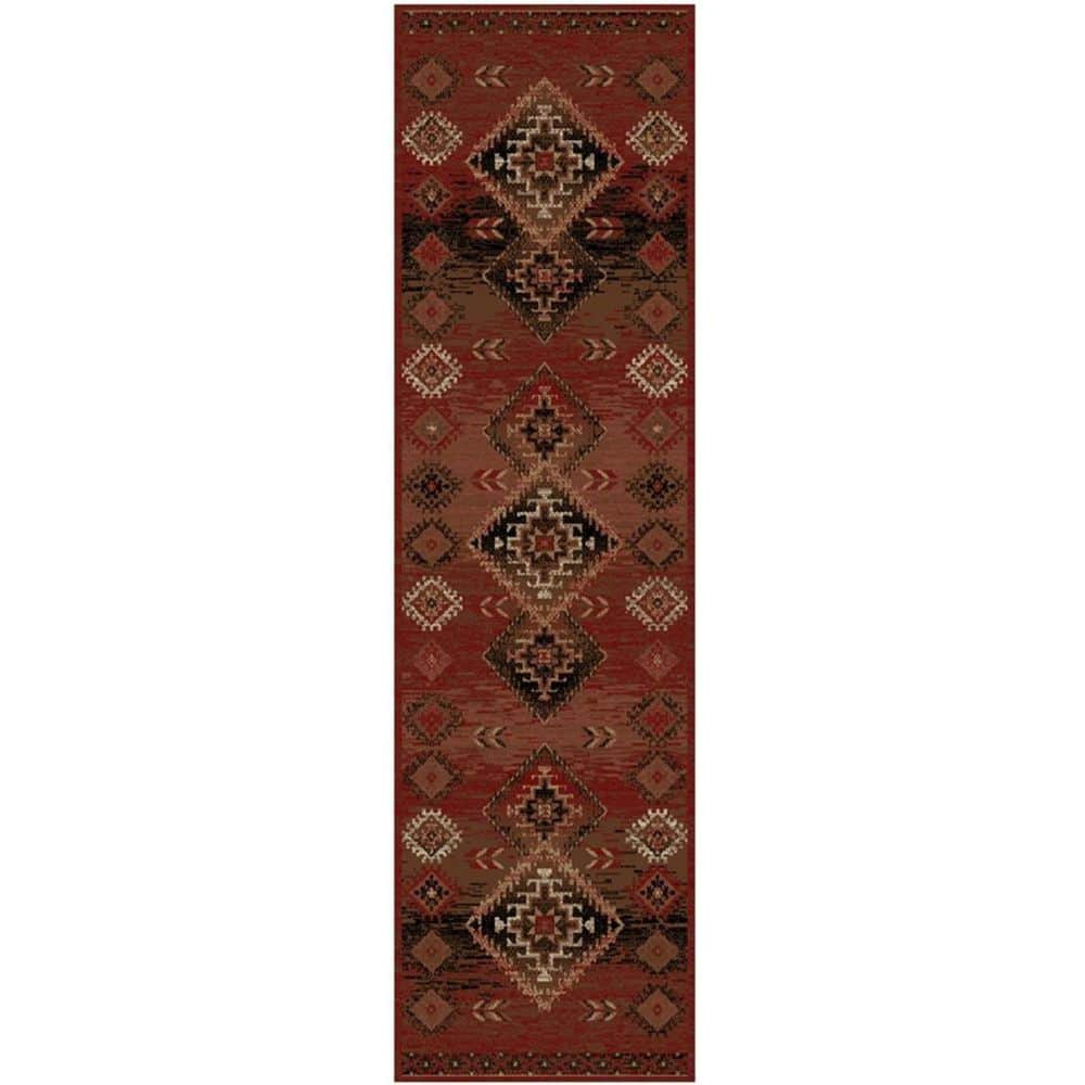 Mayberry Rug American Destination Multi-Colored 2 ft. x 8 ft ...