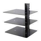 Wall Mounted AV Component Shelving Bracket, 3 Shelf