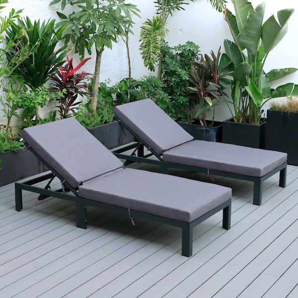 chelsea modern teak lounger