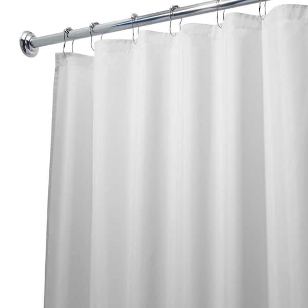interDesign Poly Waterproof Shower Curtain Liner in White