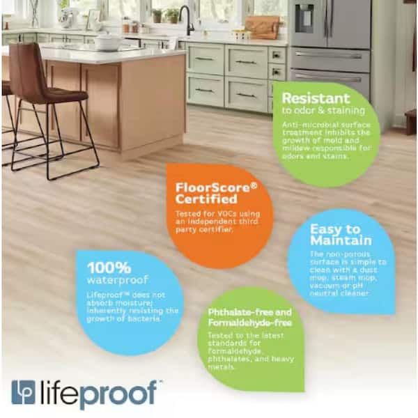 Take Home Sample - Champagne Beach Wood Click Lock Waterproof Luxury Vinyl Plank Flooring