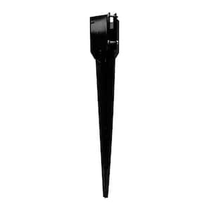 Ecospike 4 in. x 4 in. 44 Black Ground Spike (Pack of 6 Units)