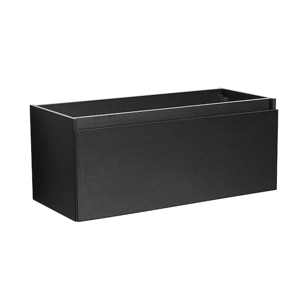 Fresca Mezzo 47 in. Modern Wall Hung Bath Vanity Cabinet Only in Black