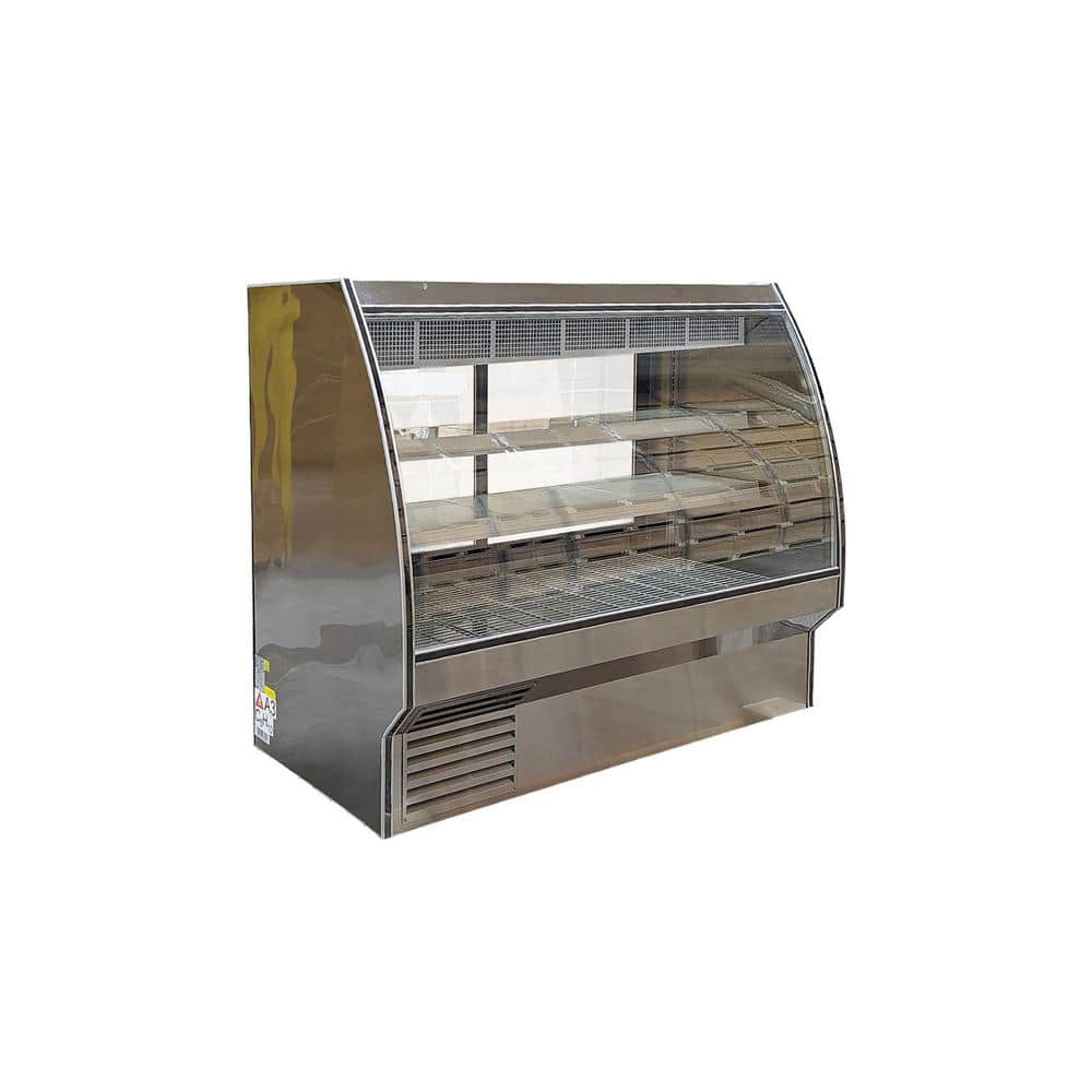 72 in. 34.5 cu. ft. Commercial Seafood Raw Meat Refrigerated Case EW34R-240 Stainless