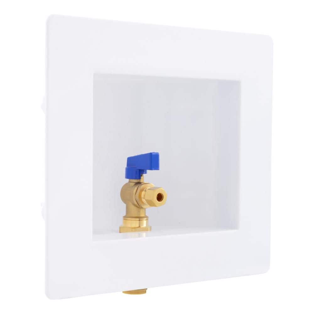 SharkBite 1/2 in. Push-to-Connect Brass Ice Maker Outlet Box 25032