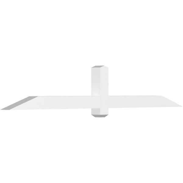 Ekena Millwork Eugene 84 in. W x 14 in. H x 4 in. D Signature Polyurethane Bracket