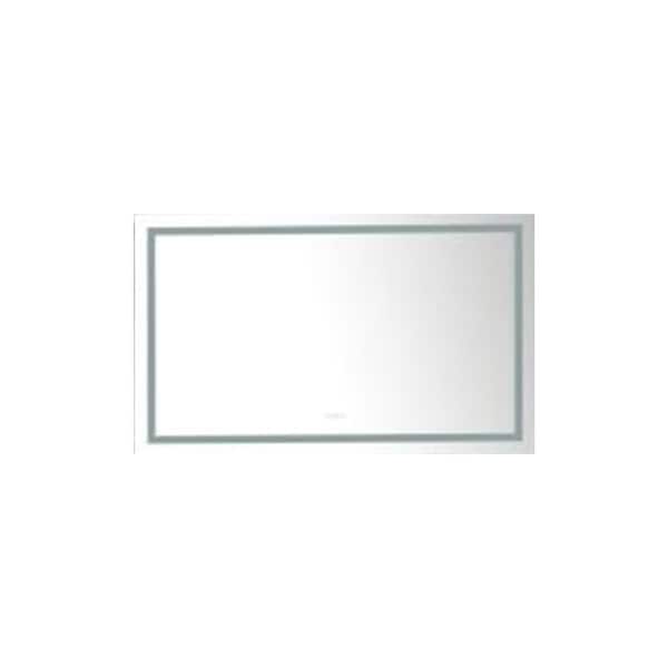 Unbranded 33 in. W x 73 in. H Large Rectangular Frameless Anti-Fog Wall Bathroom Vanity Mirror in Silver
