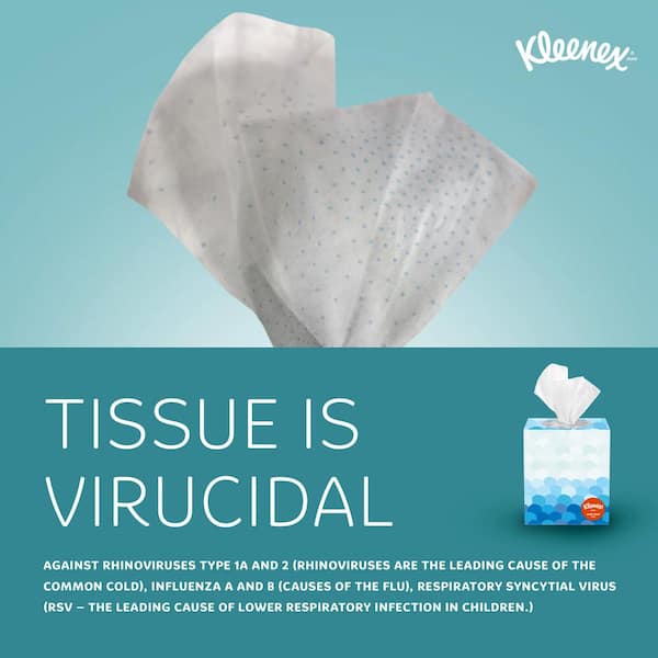 Kleenex Anti-Viral Cube Facial Tissue (68-Count) KCC21286 - The