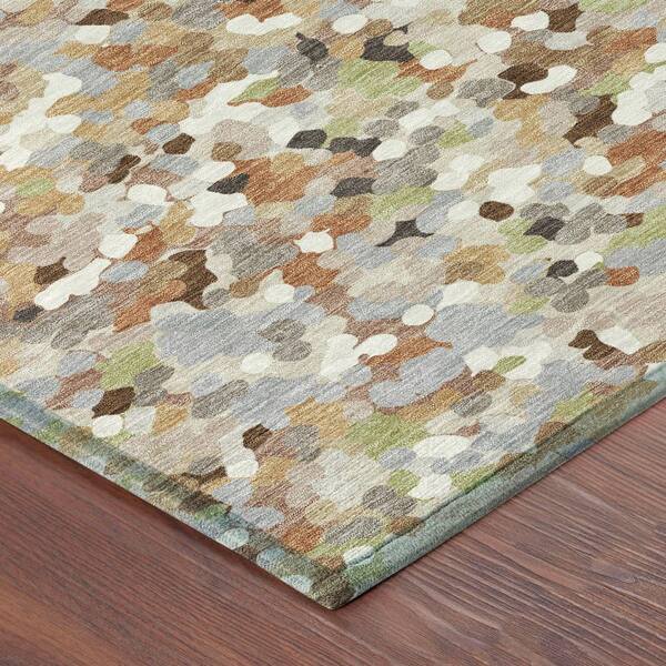 Chantille Machine Washable Indoor/Outdoor Abstract ACN2507 Beige 10 ft. x 14 ft. Area Rug