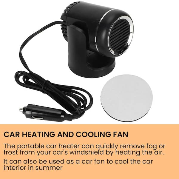 Ahfiwaso Portable Black Car Heater, in Heating Cooling Fan