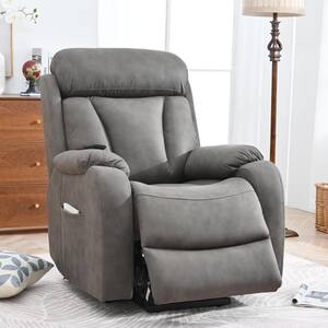 Gray Oversized Power Lift Recliner Chair Sofa for Elderly with Massage and  Heating C-W169283048 - The Home Depot