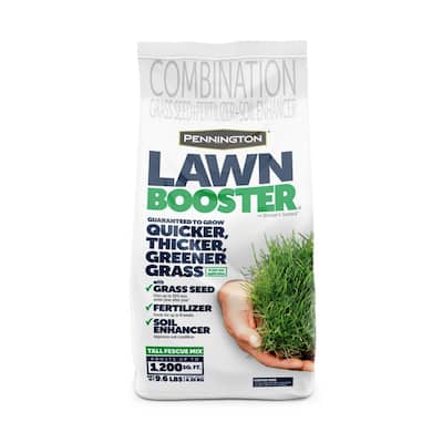 Lawn Booster Tall Fescue 9.6 lb. 1,200 sq. ft. Grass Seed with Lawn Fertilizer and Soil Enhancers