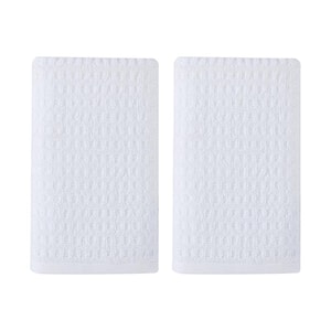 Northern Pacific 2-Piece White Cotton Hand Towel Set