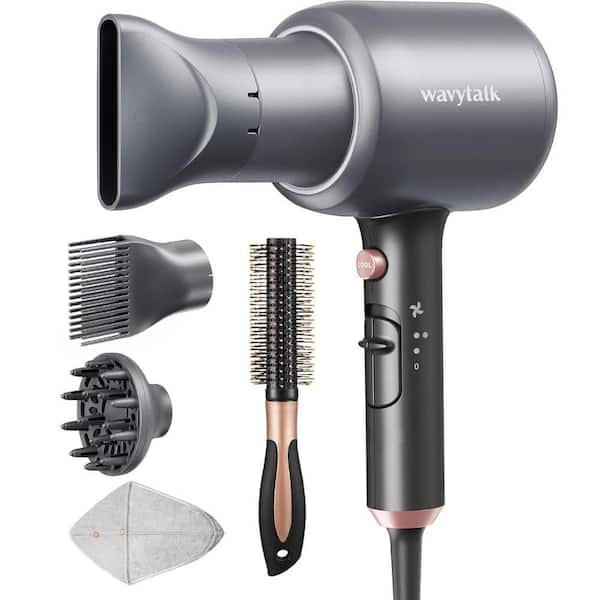 Adrinfly 1875-Watt Professional Bonnet Hair Dryer with Comb and Drying Towel and Drying Light, Low Noise in Textured Progray