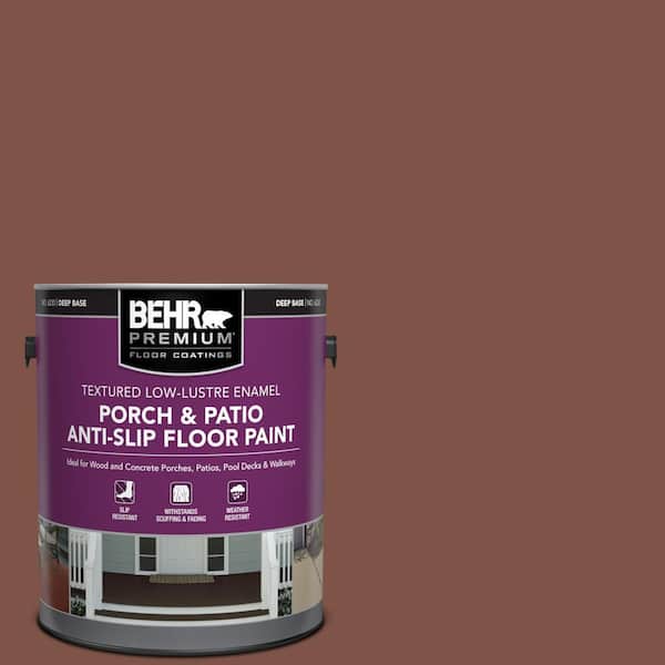 BEHR PREMIUM 1 gal. #SC-118 Terra Cotta Textured Low-Lustre Enamel Interior/Exterior Porch and Patio Anti-Slip Floor Paint