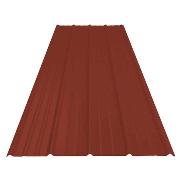 12 ft. SM-Rib Galvalume Steel 29-Gauge Roof/Siding Panel in Red 12 ft. SM-Rib Galvalume Steel 29-Gauge Roof/Siding Panel in Red