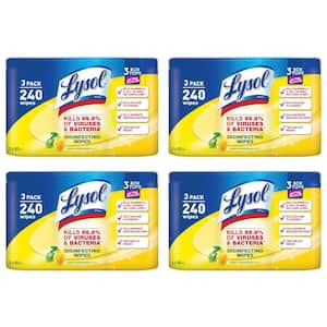 80-Count Lemon and Lime Blossom Scent Disinfecting Wipes (12-Pack)