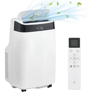 6,300 BTU (DOE) Portable Air Conditioner Cools 450 sq. ft. with Dehumidifier and Remote Control in White