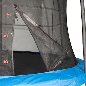 15 ft. Outdoor Trampoline and Safety Net Enclosure Kit, Blue