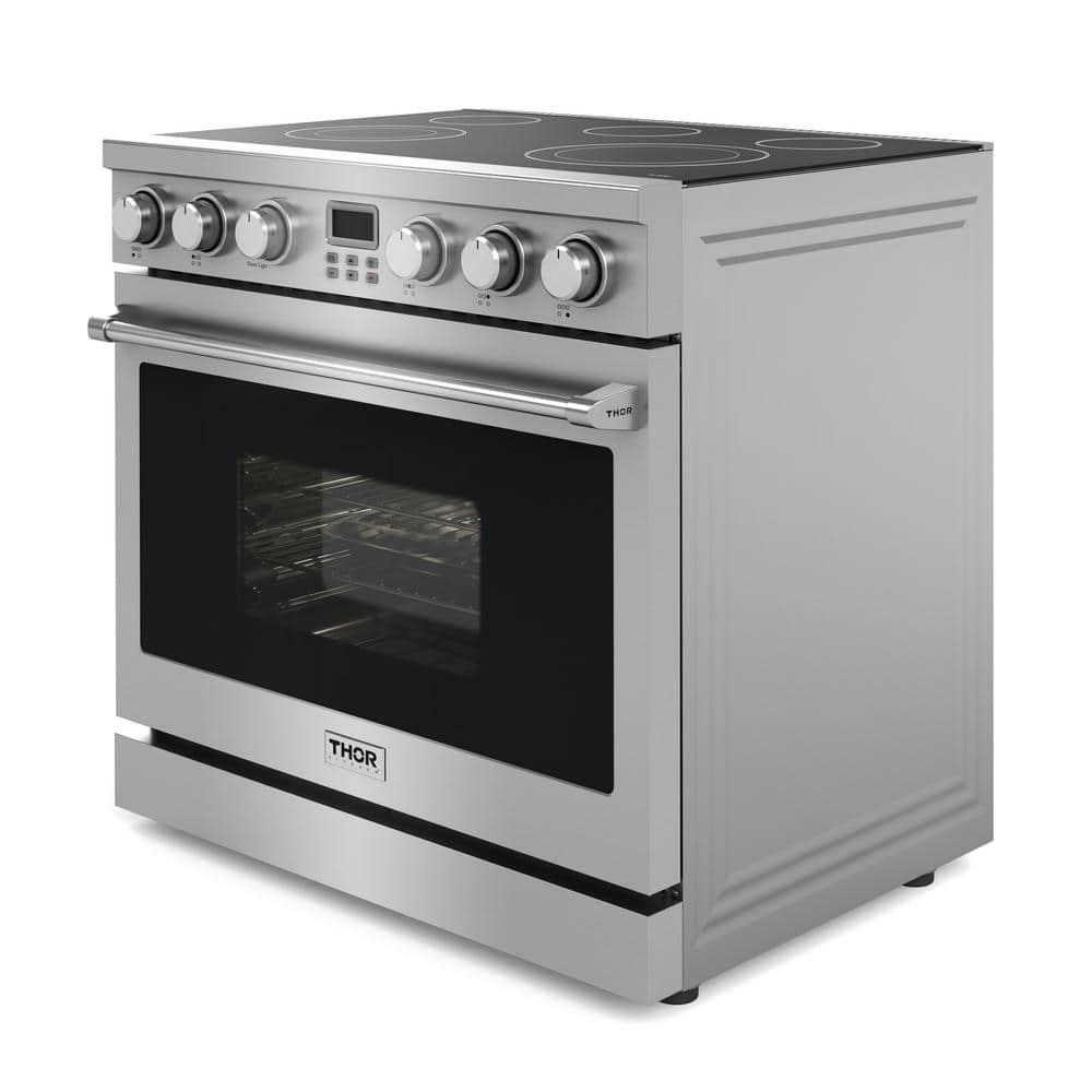 Thor 36-Inch Stainless Steel Freestanding Electric Range with Convection