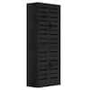 BYBLIGHT Lauren 70.86 in. H Tall Shoe Storage Cabinet, Wood Shoe Organizer Cabinet with 21 9-Tier Shelves and Shutter Doors,Black BB-J292-HY-S