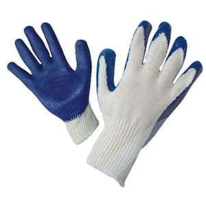 G & F Products Rubber Latex Coated Work Gloves for Construction, Blue,  Crinkle Pattern, small (Sold by dozen, 12 Pairs) (1511S-DZ)