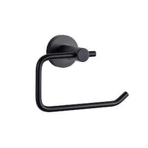 Bagno Nera Stainless Steel Toilet Paper Holder in Matte Black