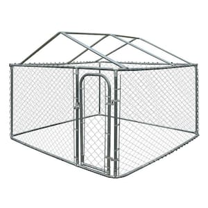 4 ft. H x 7.5 ft. W x 7.5 ft. L Dog Kennel with Roof Frame