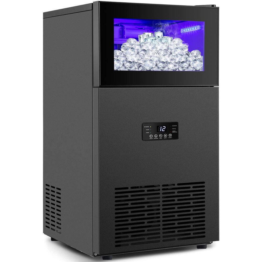 18.9 in. 120 lb./24H Full Size Cubes Freestanding Commercial Ice Maker in Stainless Steel with Dual Water Supply Options price history on PriceWatchPro