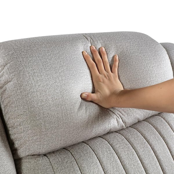 Lazzara Abington Mist Microfiber Manual Recliner 9204MT-1 - The