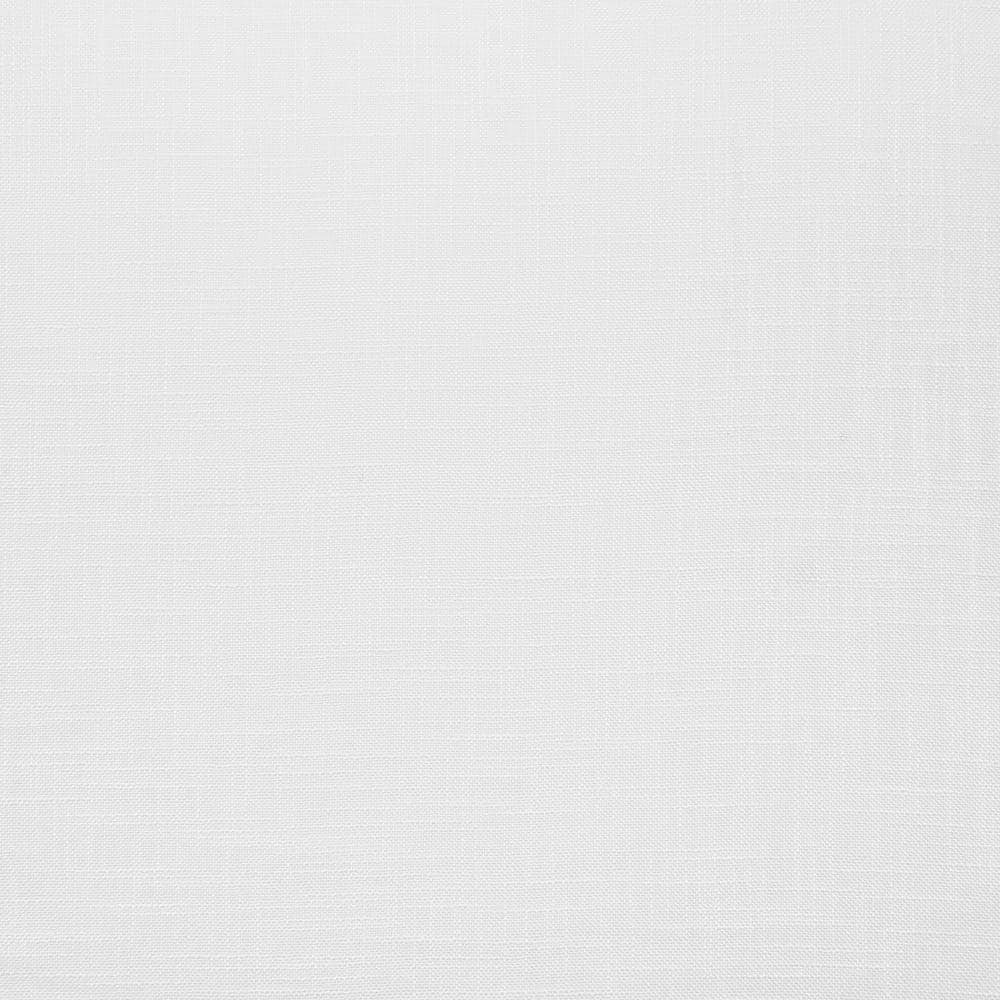 Bella White Sheer Linen Look Tab Top Curtain Panels, 54"x84"