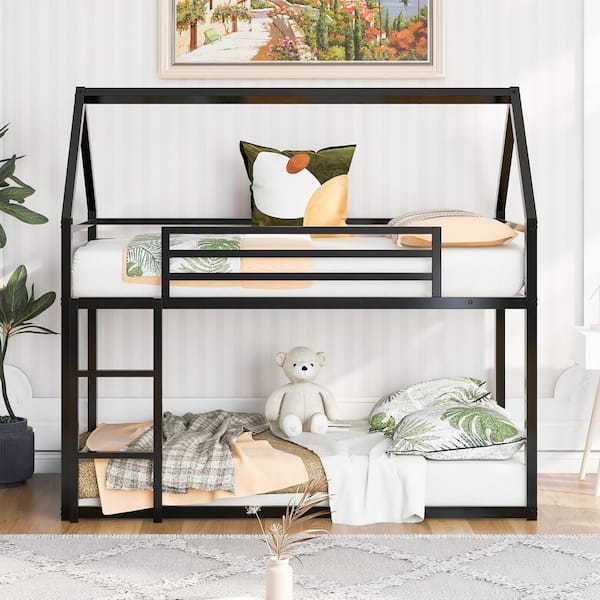 Low metal online loft bed