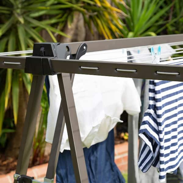 DAYTEK Portable A-Frame Outdoor/Indoor Clothesline in White Mist